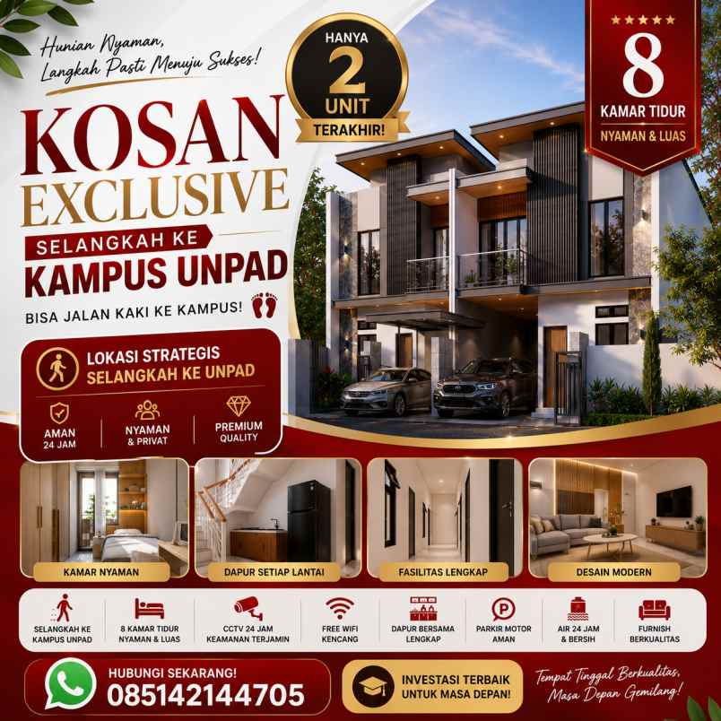 dijual kost siap huni dekat unpad itb