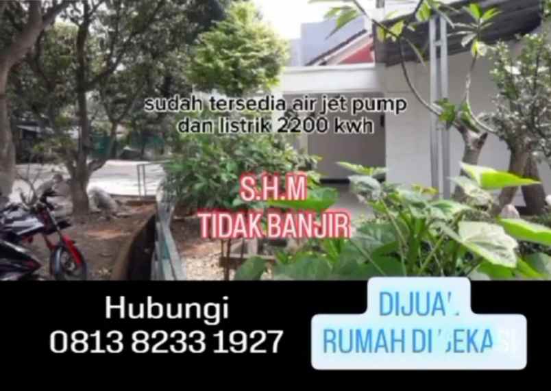 dijual murah rumah luas 209 m kota bekasi