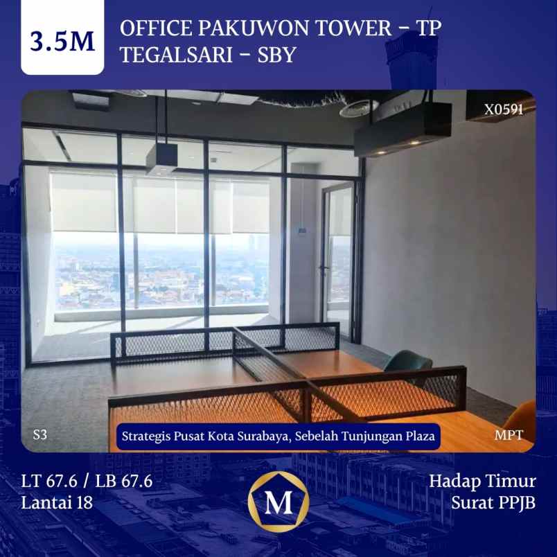 dijual ruko gudang kantor pakuwon tower