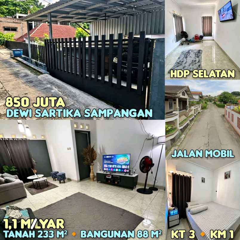 dijual rumah di perum dewi sartika sampangan semarang