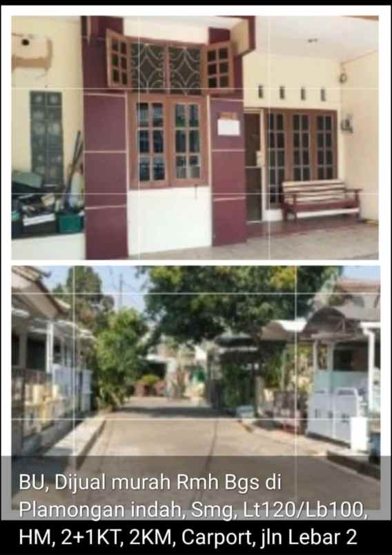 dijual rumah di plamongan indah plamongansari semarang
