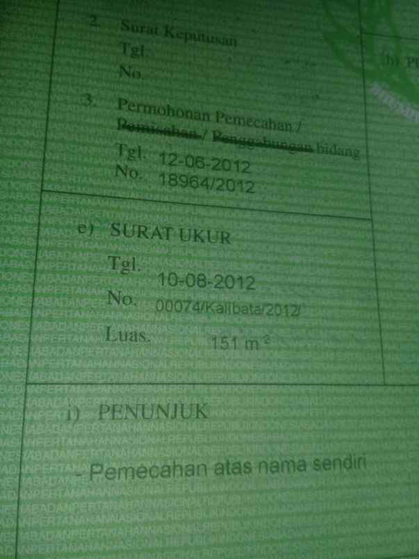 dijual rumah harga njop