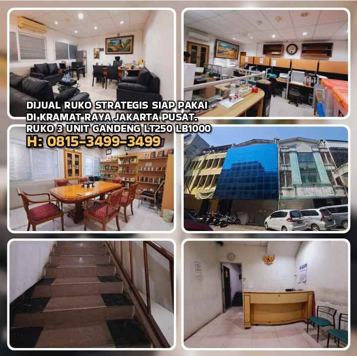 dijual rumah jl kramat raya senen