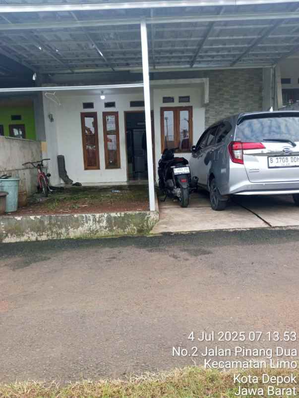 dijual rumah jl pinang dua no 2 limo depok