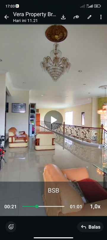 dijual rumah jl taman bunga raya bsb