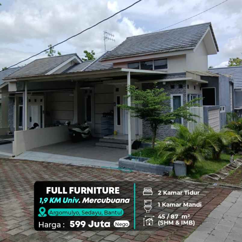 dijual rumah jl wates km 10
