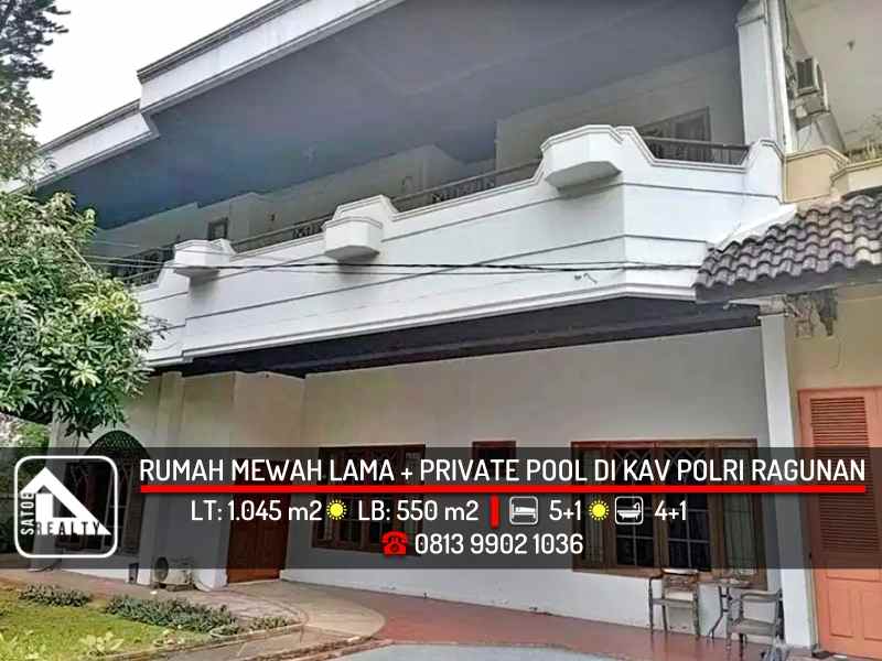 dijual rumah kav polri ragunan pasar