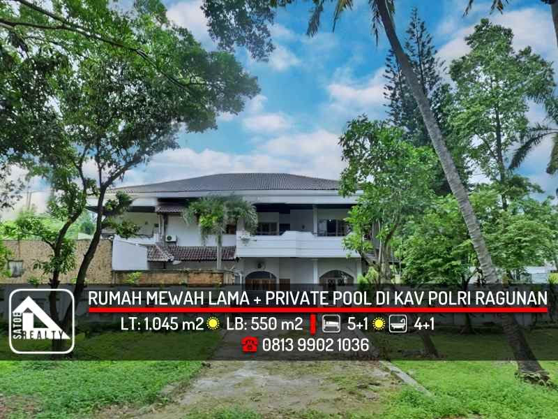 dijual rumah kav polri ragunan pasar