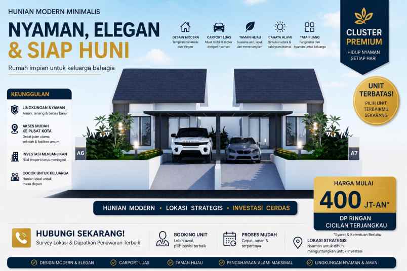 dijual rumah kavling shm siap kpr dan siap bangun