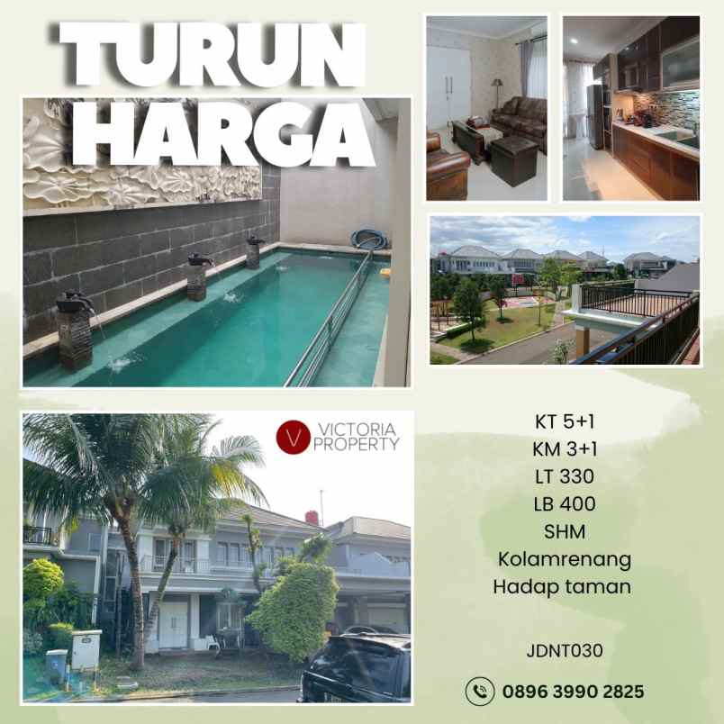 dijual rumah kota wisata cibubur