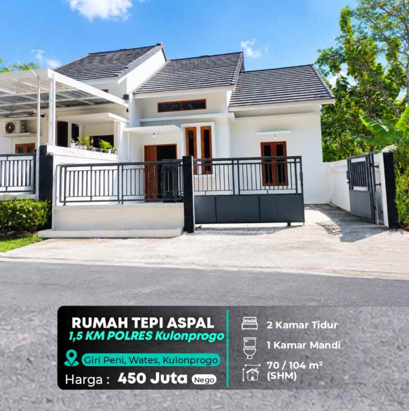 dijual rumah polres kulonprogo