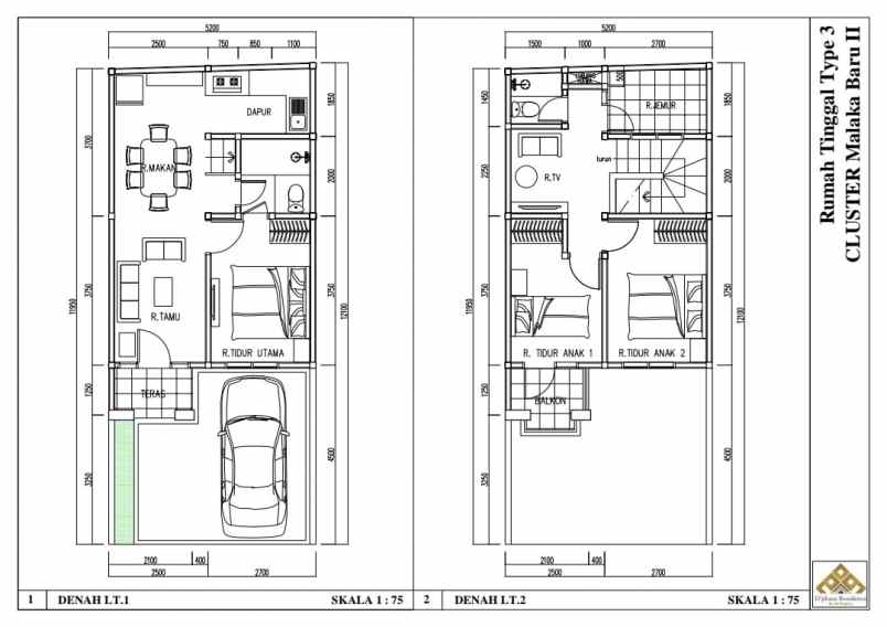dijual rumah pondok bambu