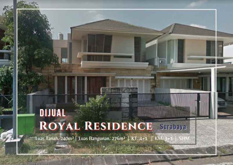 dijual rumah royal residence surabaya