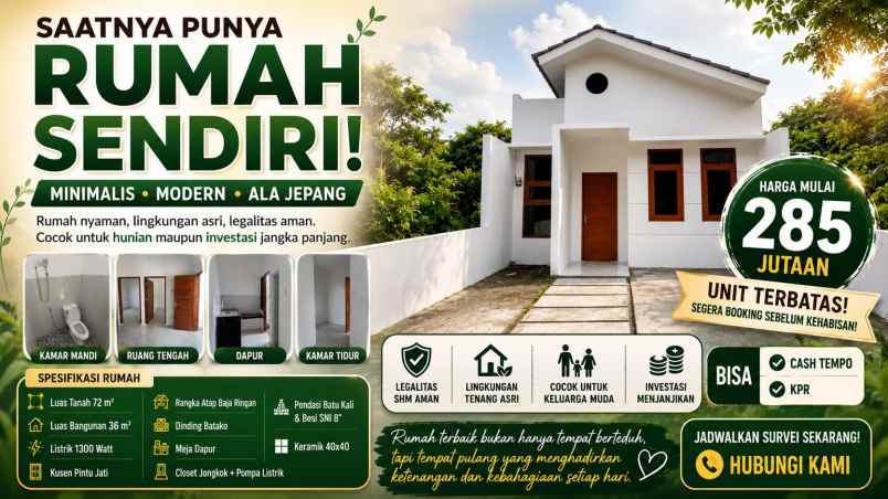dijual rumah rumah griya candi asri