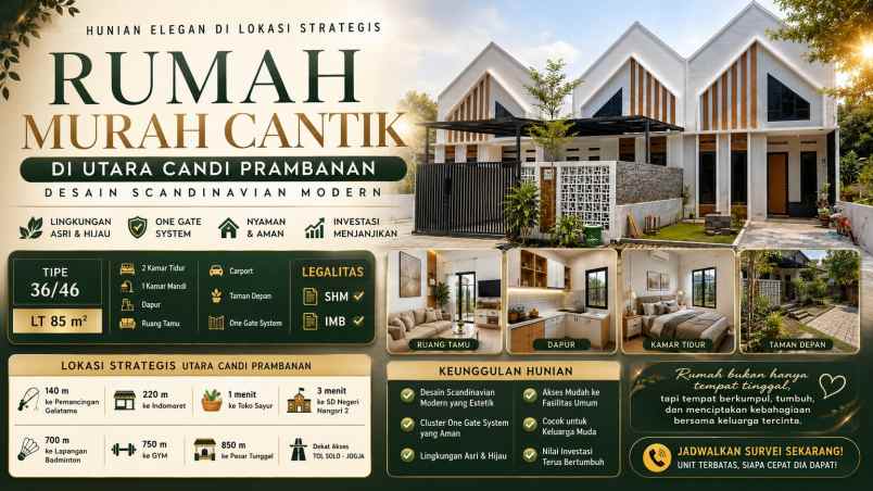 dijual rumah rumah scandinavian kkr 1