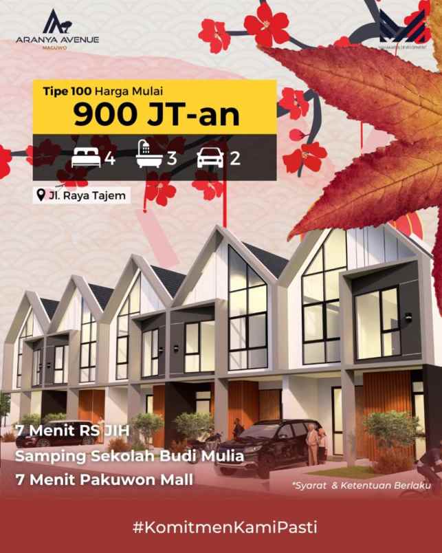 dijual rumah tajem