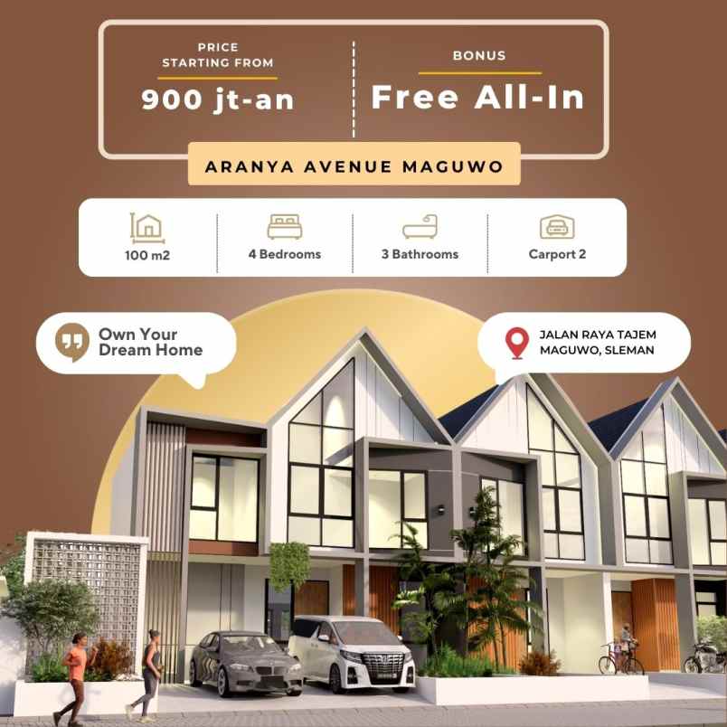 dijual rumah tajem