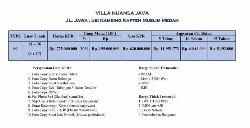 dijual rumah villa nuansa java jl jawa