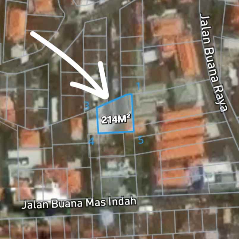 dijual tanah buana raya