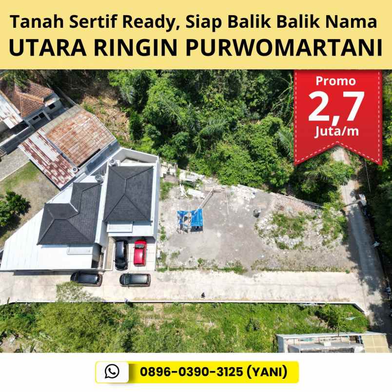 dijual tanah dawung selomartani kalasan