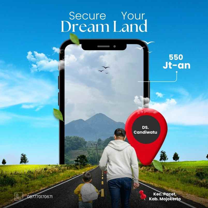 dijual tanah desa candiwatu kec pacet