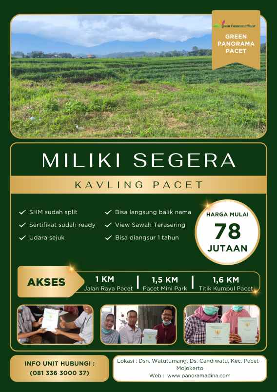 dijual tanah dsn watutumang ds