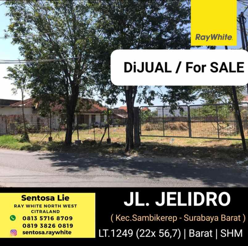 dijual tanah jalan jelidro