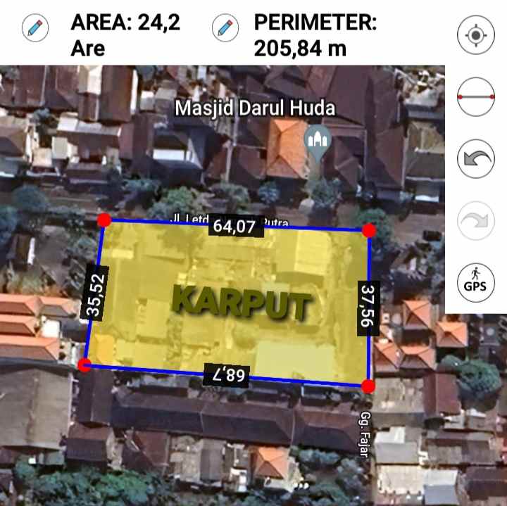 dijual tanah jl letda ngurah putra yangbatu