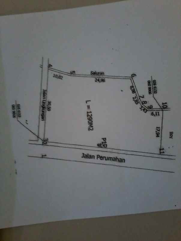 dijual tanah jl taman wanasari indah