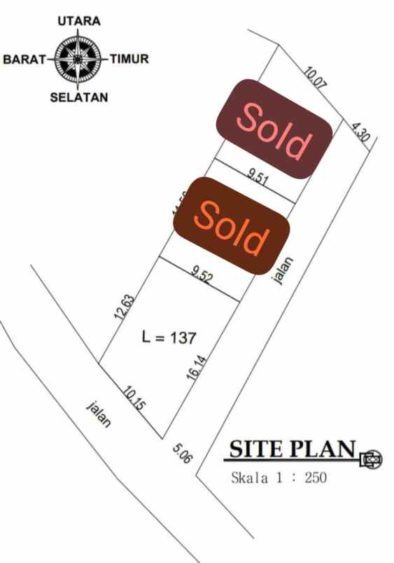 dijual tanah margomulyo