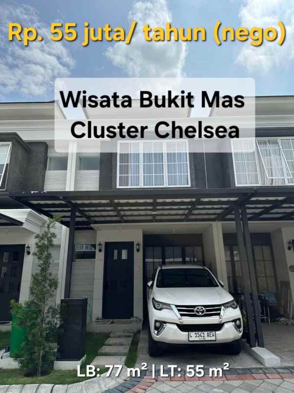 disewakan rumah baru gress wisata bukit mas