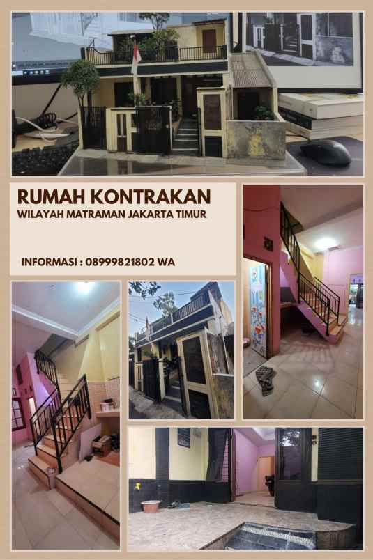 disewakan rumah jl pisangan baru rt 006 rw