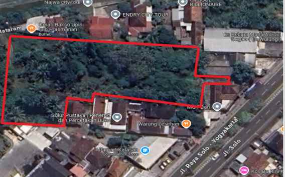 disewakan tanah strategis di candisari kalasan sleman