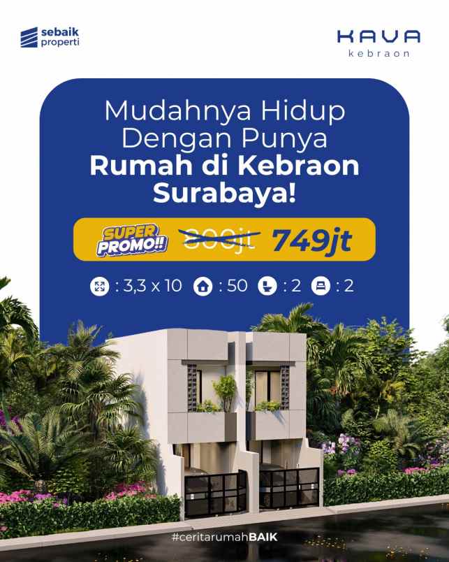 hunian minimalis dan murah di kebraon surabaya barat