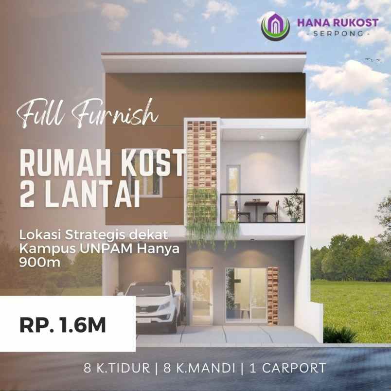 investasi rumah kos hana serpong