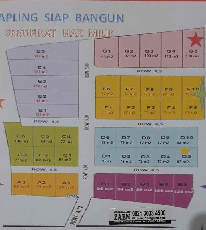 jual kavling cluster siap bangun