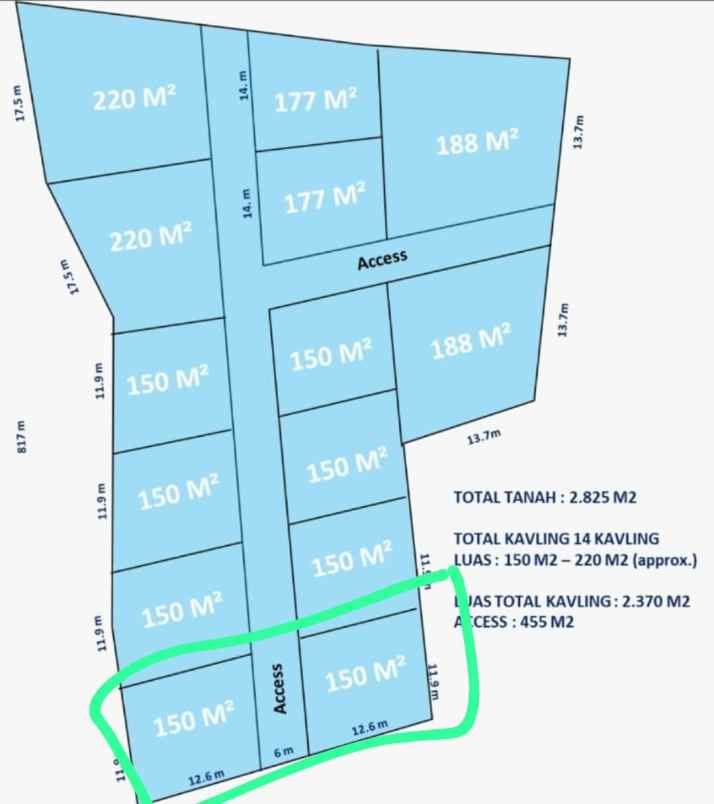 jual tanah kav pinggir jln utama meruya utara