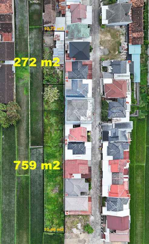 jual tanah murah 2 175jt m pinggir jalan parangtritis