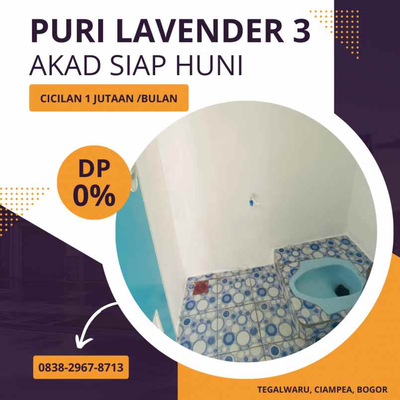 kpr 1 jutaan flat sampai lunas puri lavender 3 bogor
