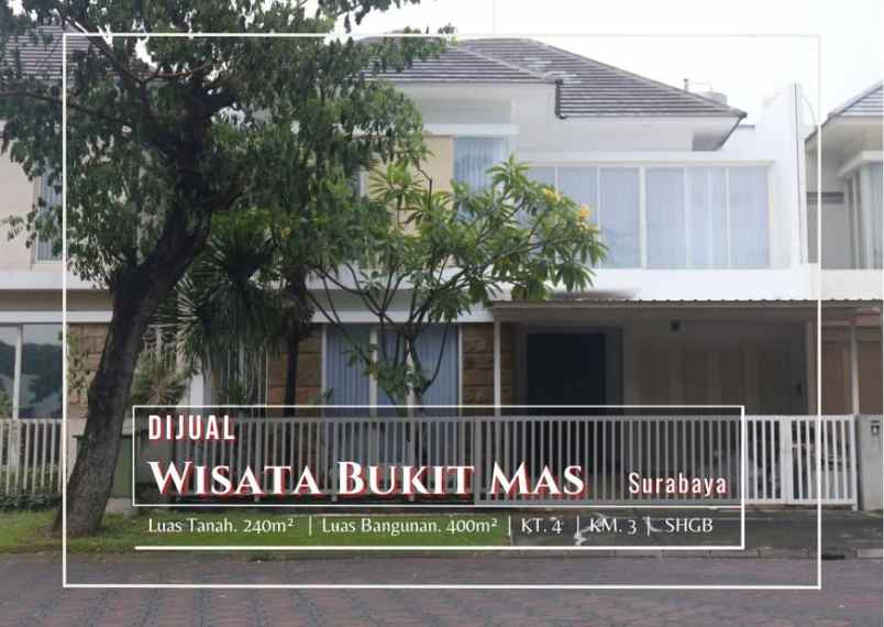 rumah bagus furnished hgb di wisata bukit mas surabaya