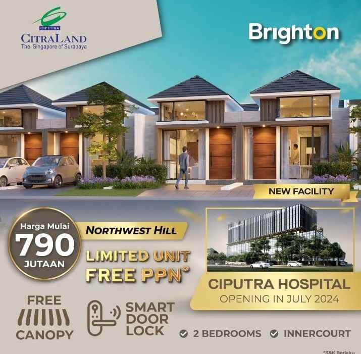 rumah citraland 700 jutaan free biaya biaya tanpa dp