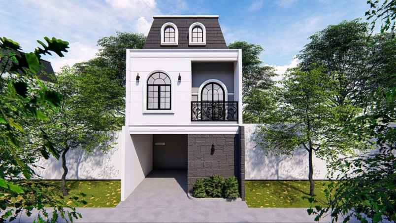rumah desain eropa auri gas alam cimanggis depok