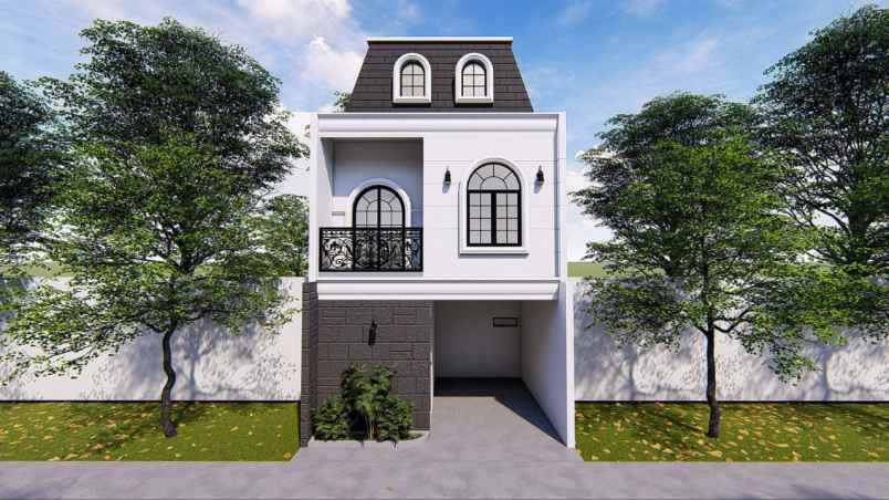rumah desain eropa auri gas alam cimanggis depok