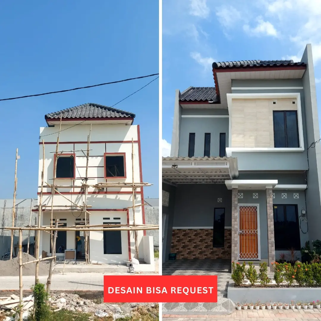 rumah dua lantai dekat solobaru