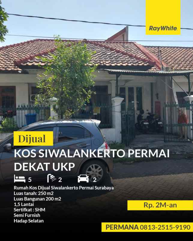 rumah kos dijual siwalankerto permai surabaya