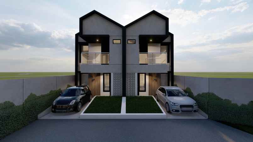 rumah moderen 2 lantai uniqo cluster serpong