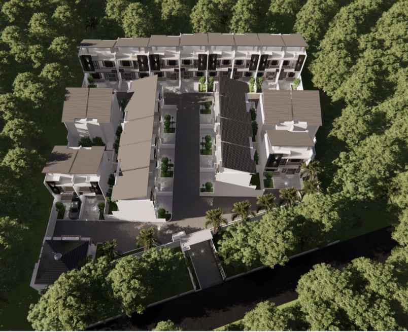 rumah modern minimalis dekat stasiun lrt ciracas