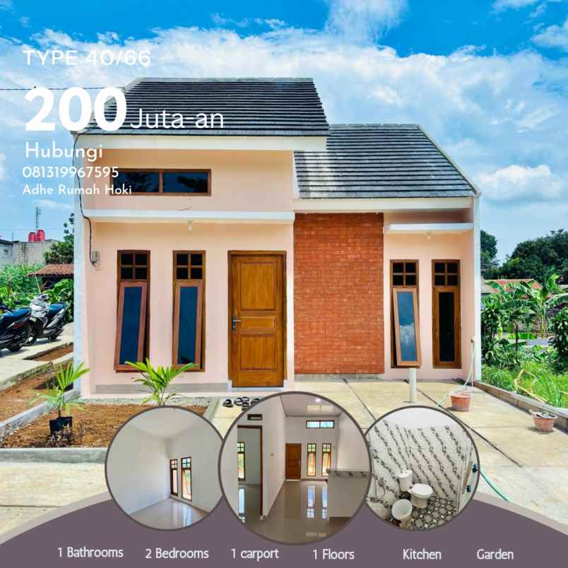 rumah murah 200 jutaan di kota bogor