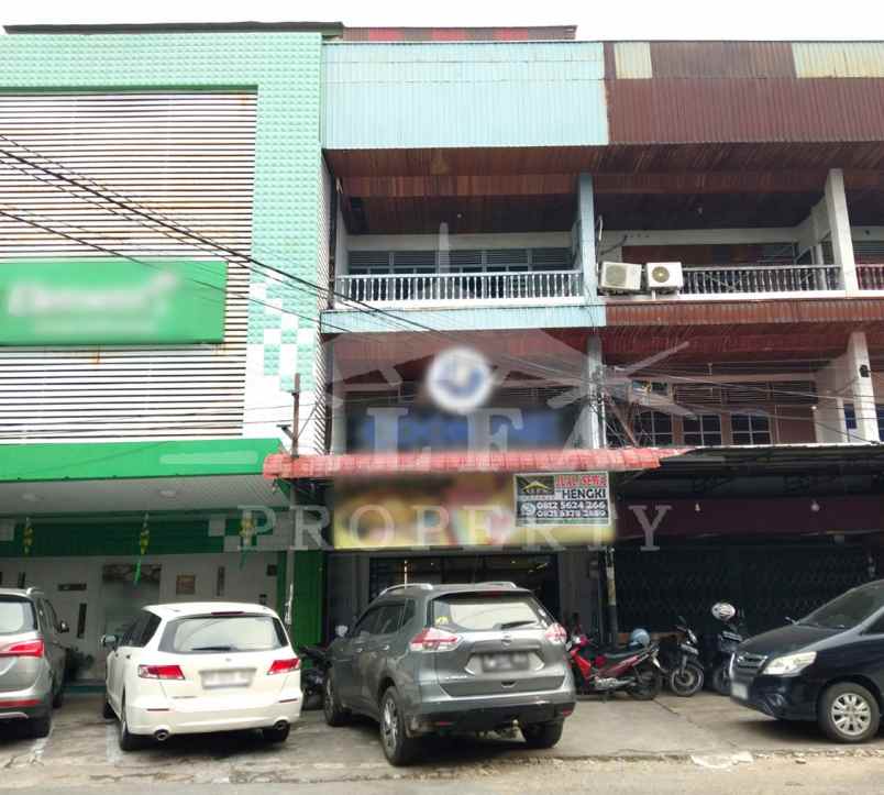 sewa ruko siap pakai halaman luas pusat kota