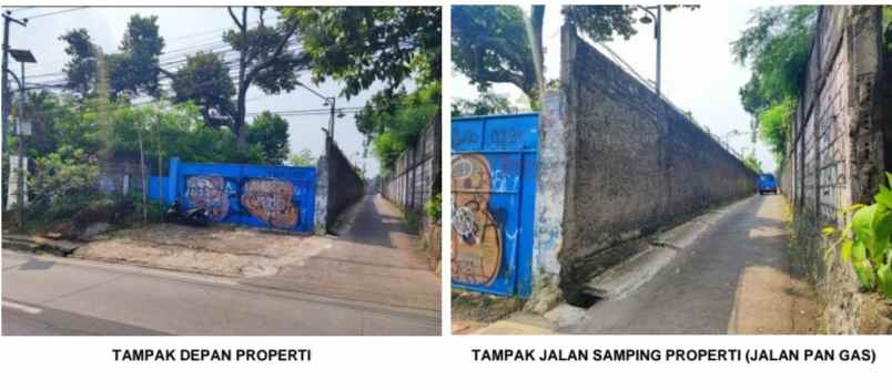 tanah datar pinggir jalan raya provinsi parung bogor